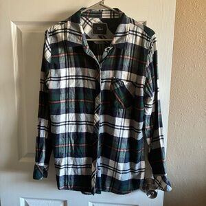 Rails Button-down Plaid Long Sleeve Shirt, Size L